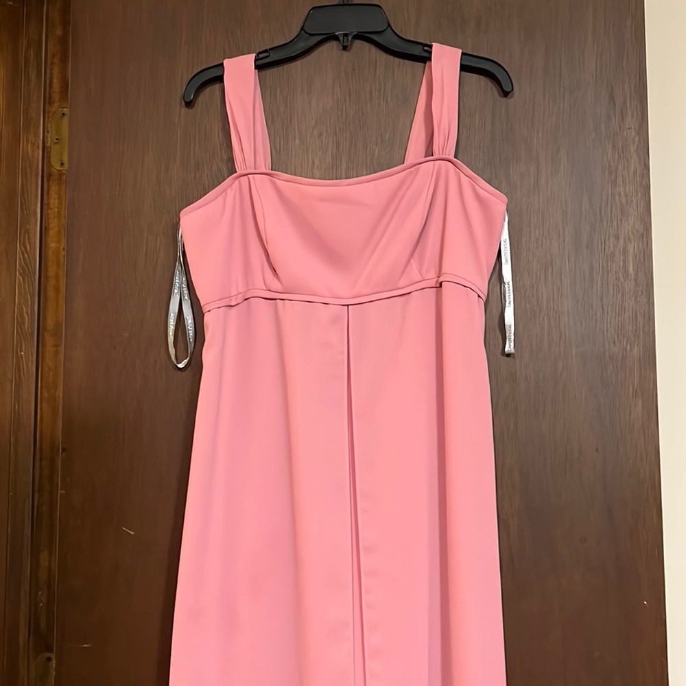 A-Line Salmon Bridesmaid’s Dress